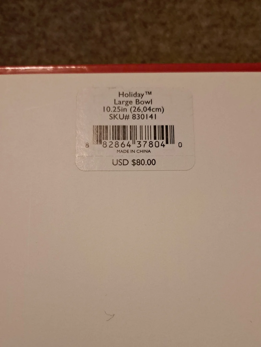 Lenox Holiday Large Bowl